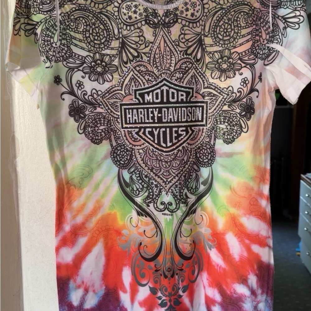Harley-Davidson Multicolor Tie-Dye Tee